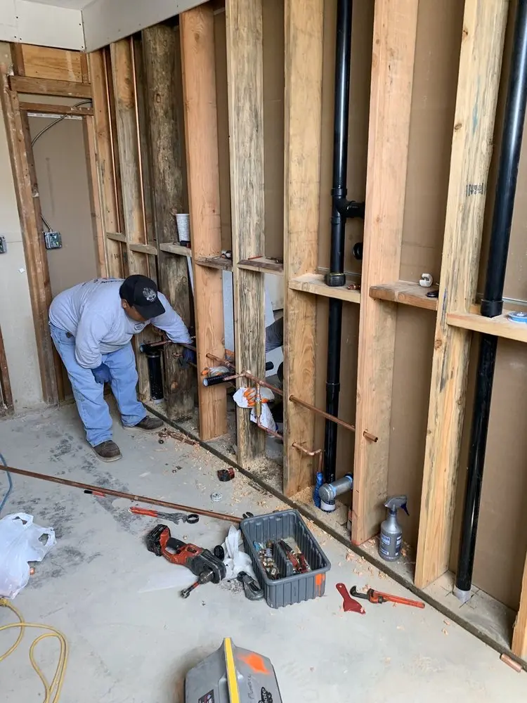 Commercial rough-in plumbing for Gas Line Repair in Whitney